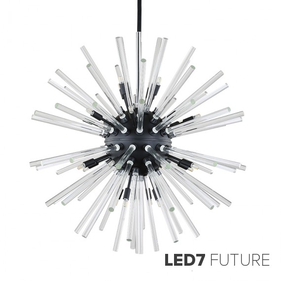 Loft Industry - Black Sun Chandelier